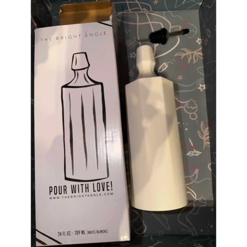 The Bright Angle Elixir Bottle Olive Oil Pourer Porcelain Satin Finish kitchen